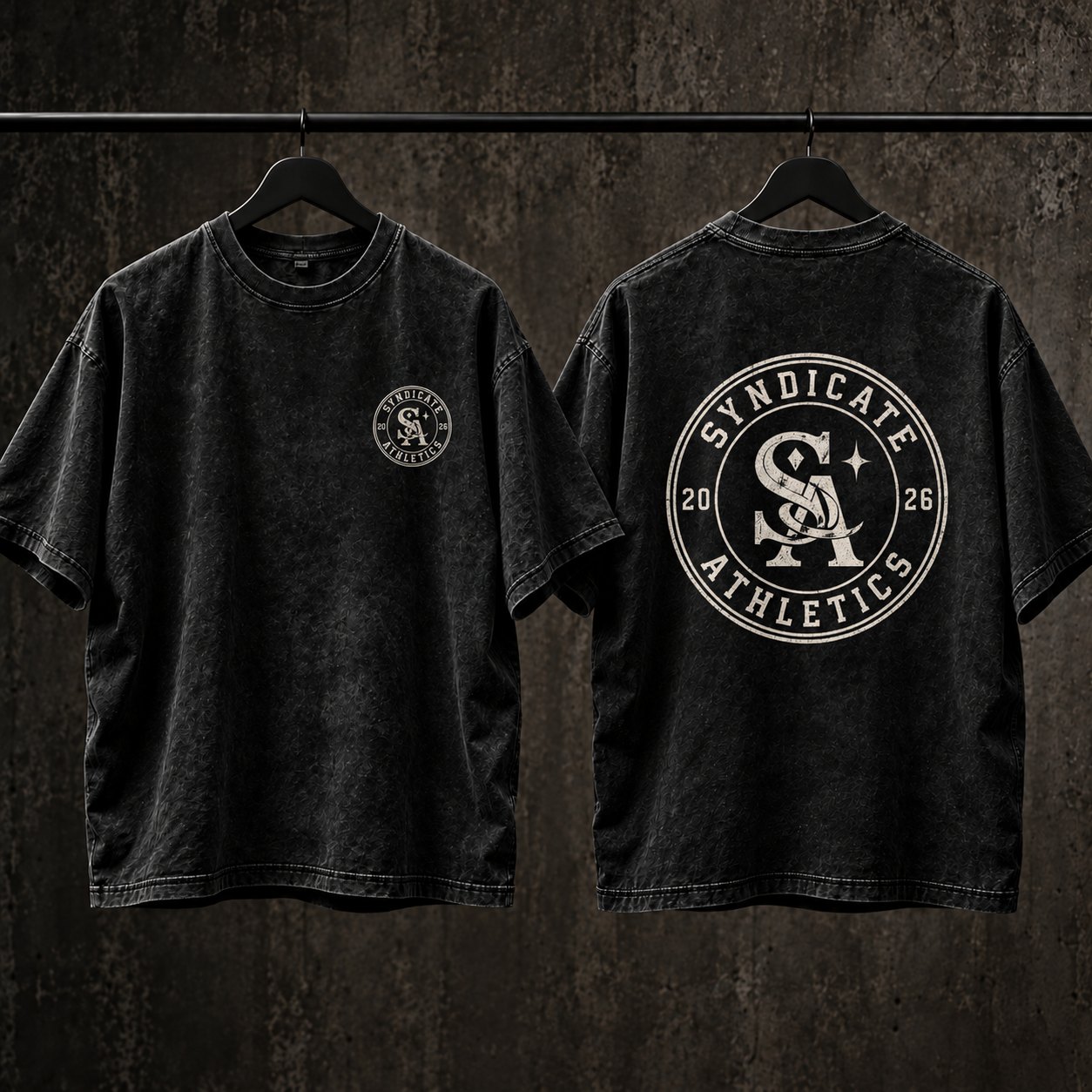 Crest Tee, front and back