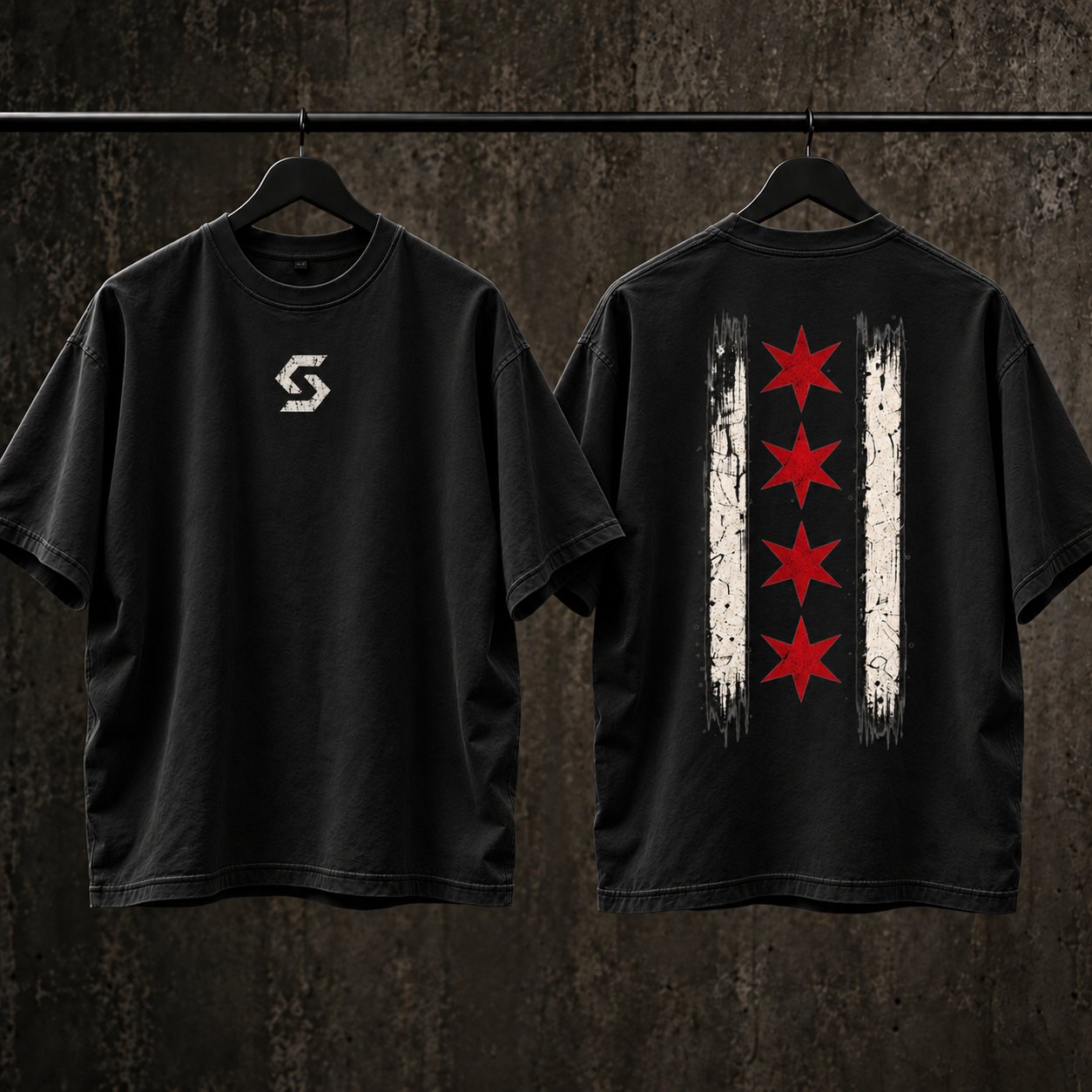 Flag Tee, front and back